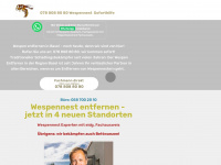 wespenentfernen.ch Webseite Vorschau