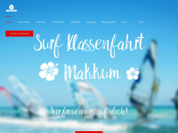 surf-klassenfahrt.de Webseite Vorschau