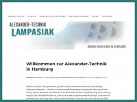 alexandertechnik-lampasiak.de Webseite Vorschau