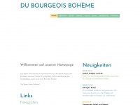 du-bourgeois-boheme.ch Webseite Vorschau