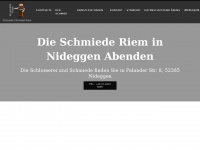 schmiede-riem.de Webseite Vorschau