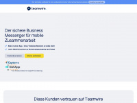 teamwire.eu Webseite Vorschau