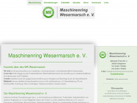 maschinenring-wesermarsch.de Webseite Vorschau