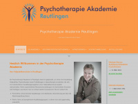 psychotherapie-akademie-reutlingen.de Webseite Vorschau