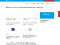 zahn-oase.ch Webseite Vorschau