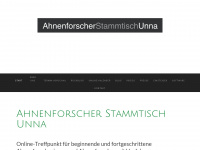 ahnenforscher-stammtisch-unna.de Webseite Vorschau