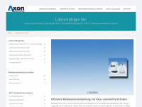 axon-laborkuehlschraenke.de Webseite Vorschau