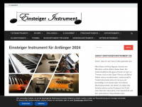einsteiger-instrument.de Webseite Vorschau