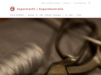 exportrecht.com Webseite Vorschau