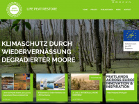 life-peat-restore.eu Webseite Vorschau