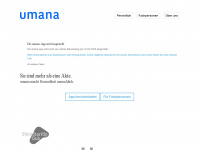 umana.ch Webseite Vorschau
