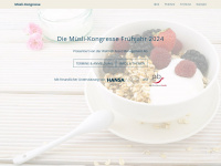 muesli-kongress.de Webseite Vorschau