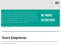 hiconform.de Webseite Vorschau