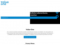 value-one.com Webseite Vorschau