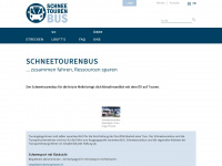 schneetourenbus.ch Webseite Vorschau