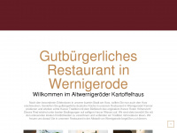 kartoffelhaus-wernigerode.de Webseite Vorschau