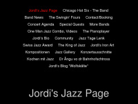 chicagosix-jazzband.ch Webseite Vorschau