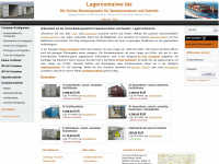 lagercontainer.biz Webseite Vorschau