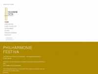 philharmonie-festiva.com Webseite Vorschau