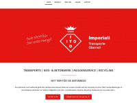 imperiali-transporte.ch Webseite Vorschau