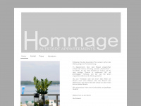 hommage-appartements.de Webseite Vorschau