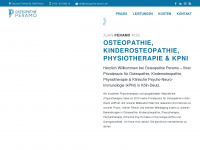 osteopathie-peramo.de Webseite Vorschau