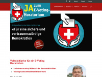 e-voting-moratorium.ch Webseite Vorschau