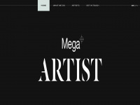 mega-artist.com Webseite Vorschau