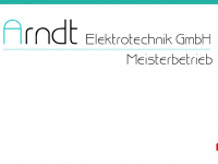 arndt-elektrotechnik.de Webseite Vorschau