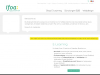 ifoa.ch Webseite Vorschau