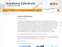 notdienst-zahnaerzte-stendal.de Webseite Vorschau