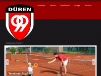 dueren99-tennis.de Webseite Vorschau