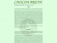 caindabreth.com Webseite Vorschau