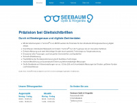 optik-seebaum.de Webseite Vorschau