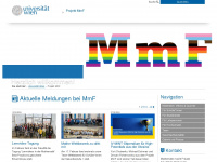 mmf.univie.ac.at Webseite Vorschau