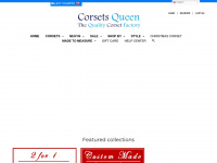 corsetsqueen.com Webseite Vorschau