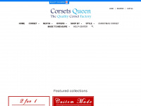 corsetsqueen-eu.com Webseite Vorschau