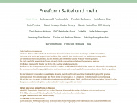 freeform-saddles-and-more.com Webseite Vorschau