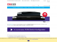 procom-kvm-switch.de Webseite Vorschau