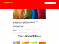 seitenschlafkissen.ch Webseite Vorschau