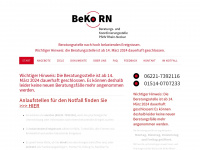 beko-rn.de Webseite Vorschau