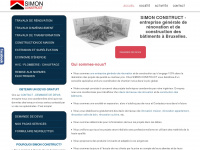 simon-construct.be Webseite Vorschau
