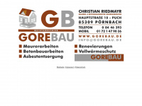 gorebau.de Webseite Vorschau