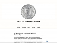 mindestlohn-basel.ch Webseite Vorschau