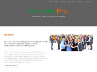 humanpro.at Webseite Vorschau