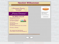 pizza-donna.de Webseite Vorschau