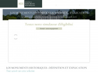 loi-malraux-monuments-historiques.fr Webseite Vorschau