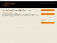 outdoorteam.at Webseite Vorschau