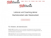 topthesis.ch Webseite Vorschau