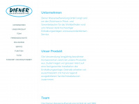 diener-wasseraufbereitung.ch Webseite Vorschau